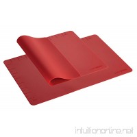 Cake Boss Countertop Accessories 2-Piece Silicone Baking Mat Set  Red - B00FR6D0ZO